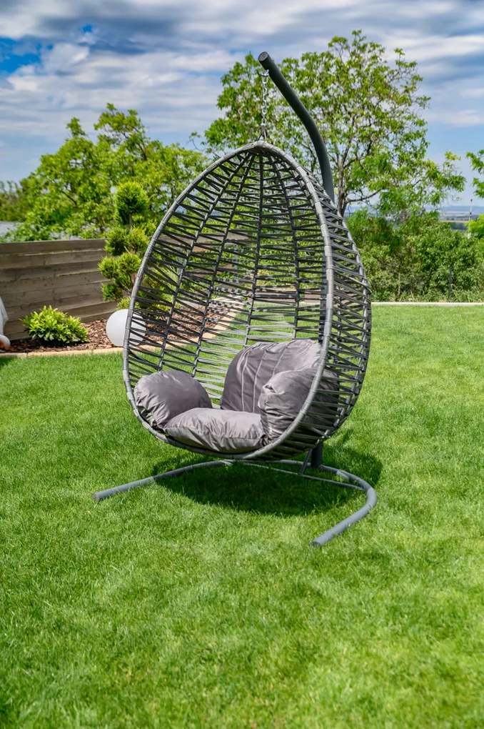 OFERTA Scaun suspendat gri deschis fara suport NARS II. calitate