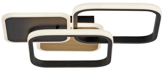 Plafonieră LED SEVENT LED/36W/230V negru/maro Leuchten Direkt 14117-78