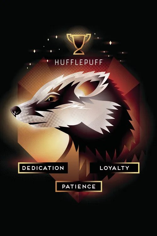 Poster de artă Harry Potter - Hufflepuff