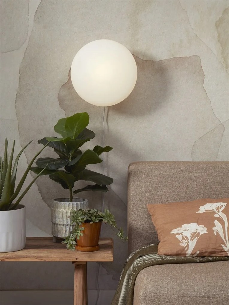 Aplica de perete design modern Sapporo L alb/sand