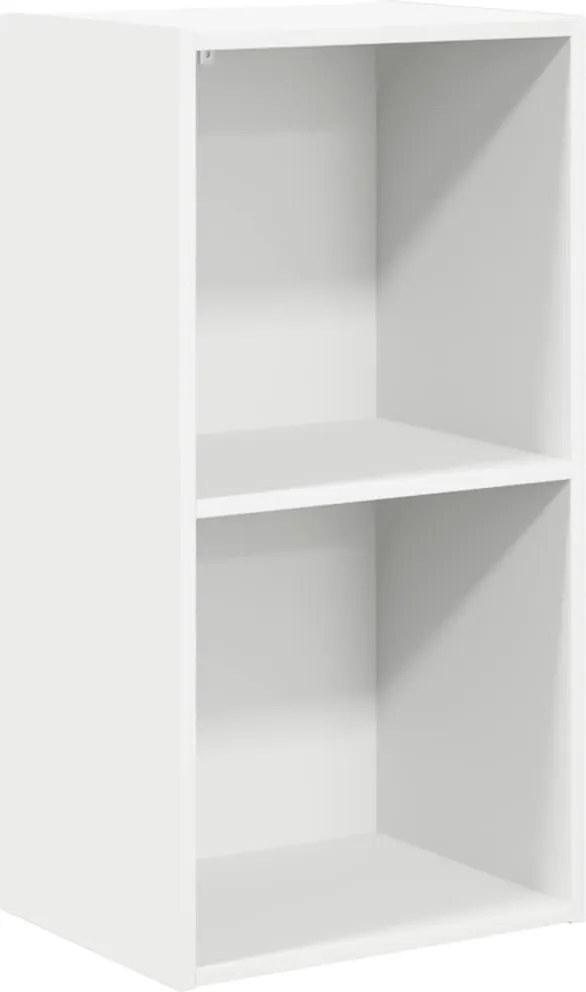 vidaXL Bibliotecă, alb, 40x30x76,5 cm, lemn prelucrat