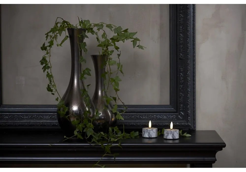 Lumânări LED 2 buc. (înălțime 6 cm) Flamme Marble – Star Trading