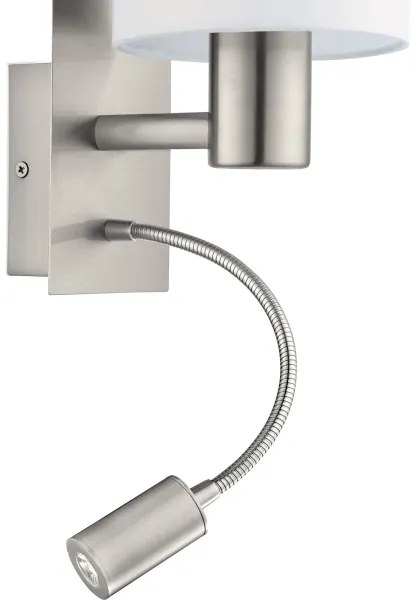 Eglo 96477 - Lampă LED flexibilă PASTERI 1xE27/40W+LED/3,8W albă