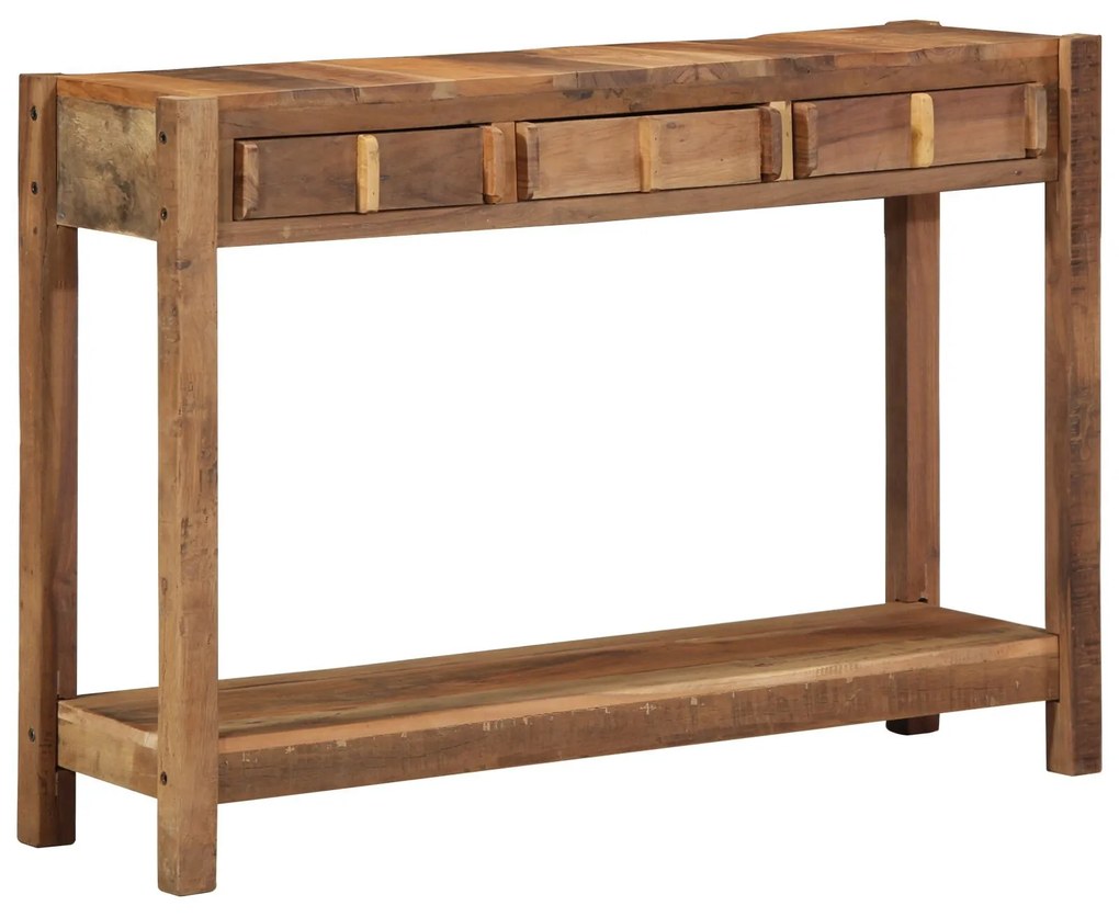 vidaXL Masă de Consolă 107x33x76 cm Lemn Masiv Recuperat