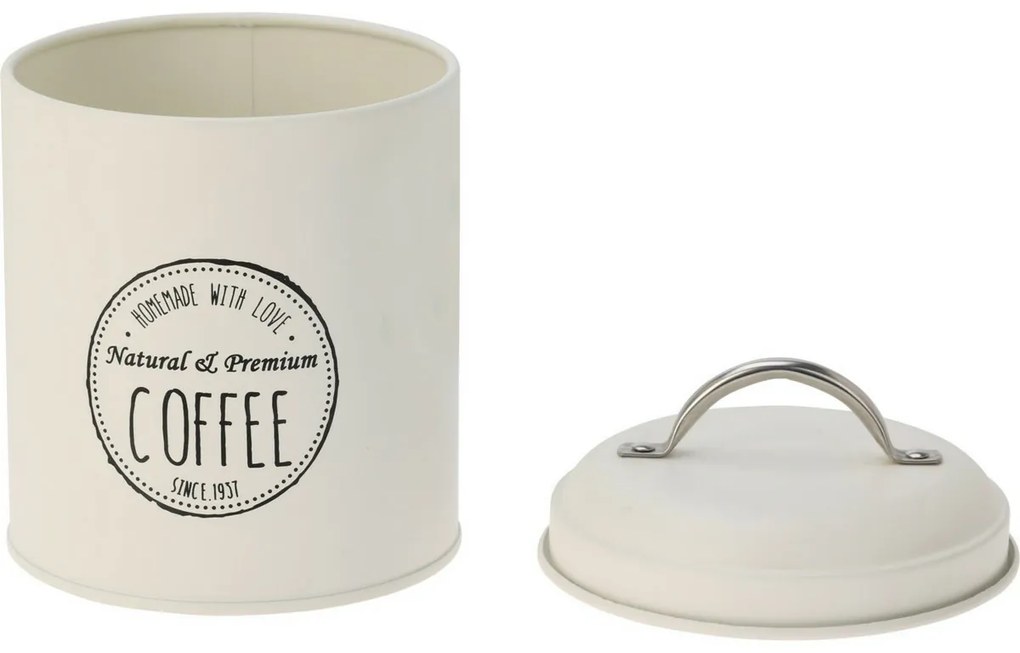 Set de cutii metalice pentru alimente Excellent Houseware 11 x 16 cm, 3 buc, crem, S