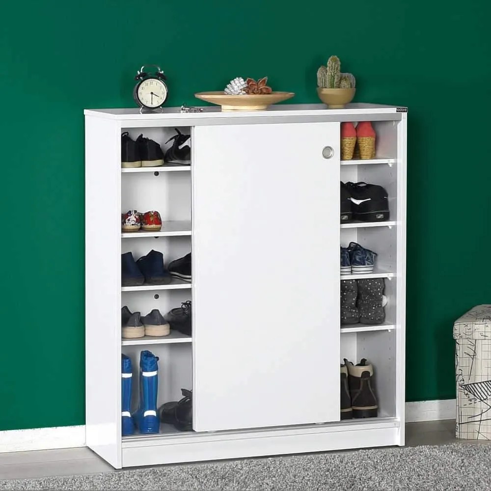 Comoda Multifunctionala Adore Diamond, 2 usi glisante, 5 rafturi,  91 x 105 x 37 cm