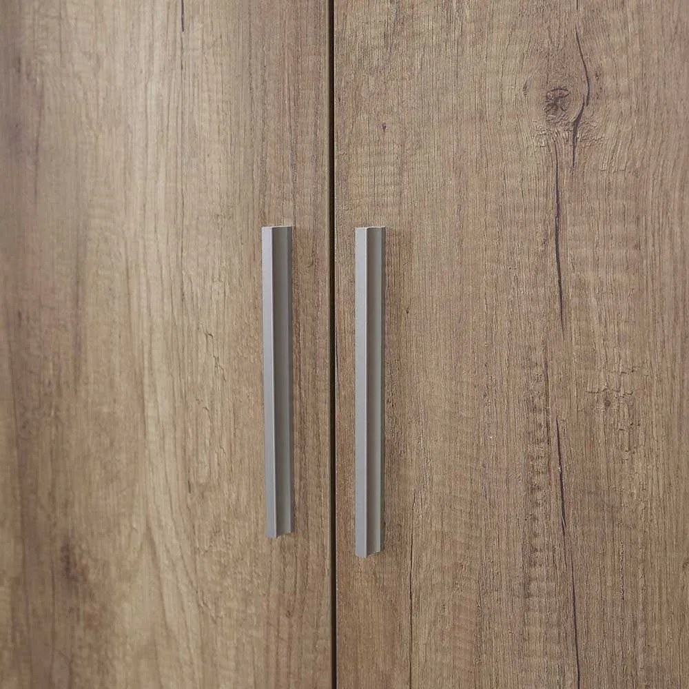 Dulap Multifunctional Adore Porto, 2 usi, 8 rafturi, Alb, 76 x 187 x 36 cm