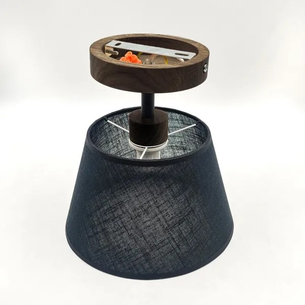 Lustră LED aplicată Brilagi ANTHONY 1xE14/60W/230V stejar nuc/negru