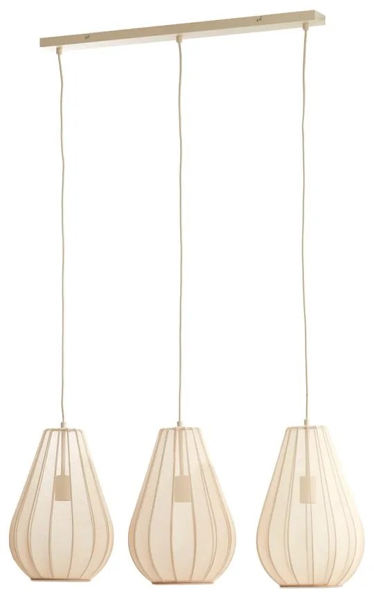 Lustră bej cu abajur textil Itela – Light &amp; Living