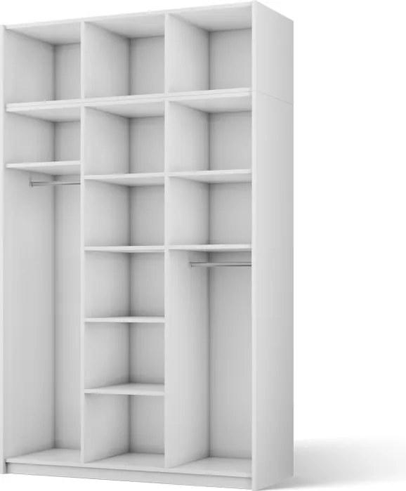 Dulap Alera III with Top – Hinged – cu oglindă – 148x58x250 cm – Alb – Alera III with Top Cabinet – Hinged Dulap – Varianta 1