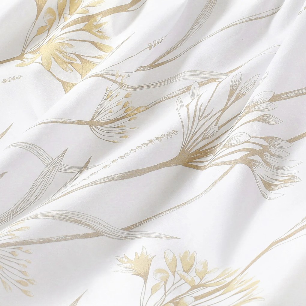 Goldea draperie 100% bumbac - plante ornamentale 140x150 cm