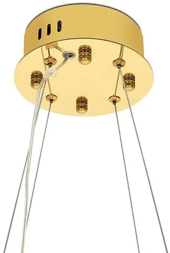 Lustra LED suspendata design modern Glamor 80 auriu