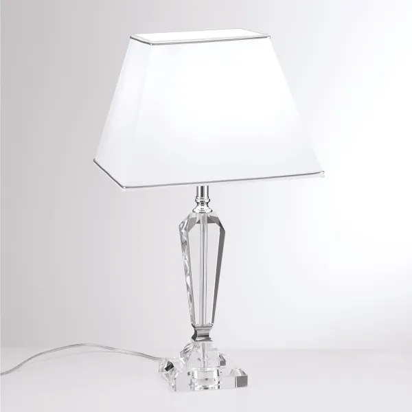 Orion LA 4-1201 - Lampă de cristal de masă VERONIQUE 1xE27/60W/230V alb/crom