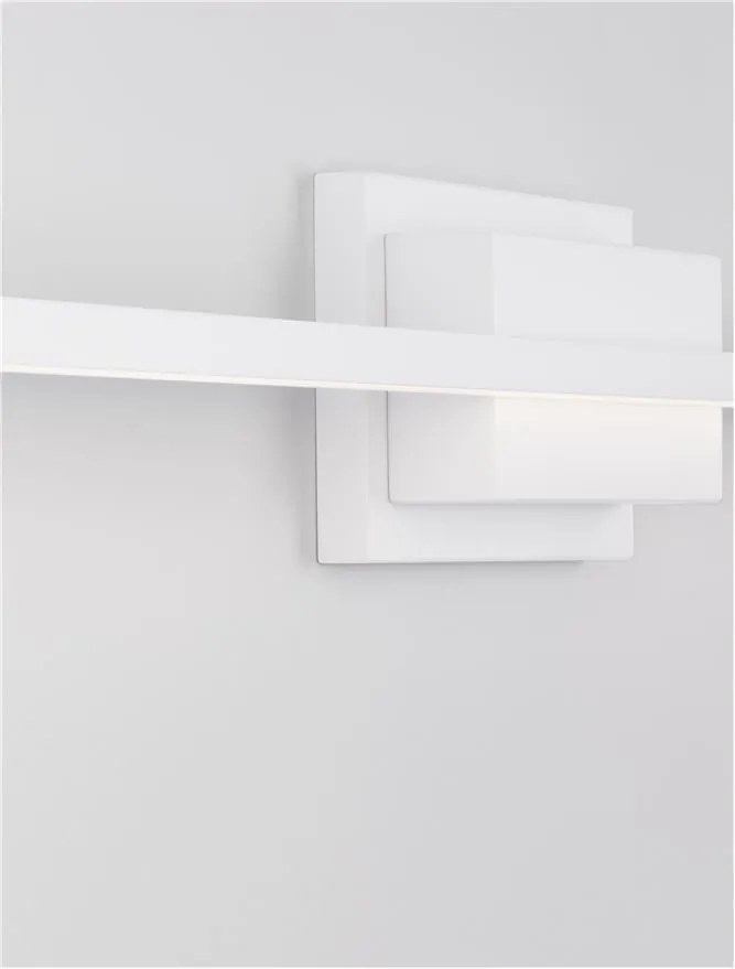 Aplica LED pentru oglinda / tablou AZURE alba L-120,5cm