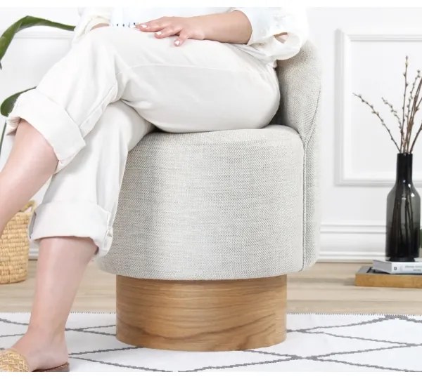 Fotoliu RIKI pentru copii, 40x47 cm, gri deschis