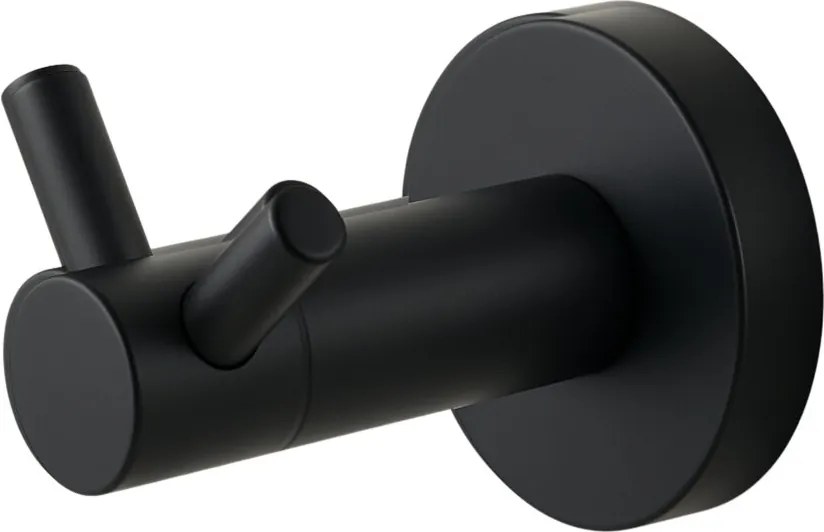 Cuier dublu Balneo Qube negru mat