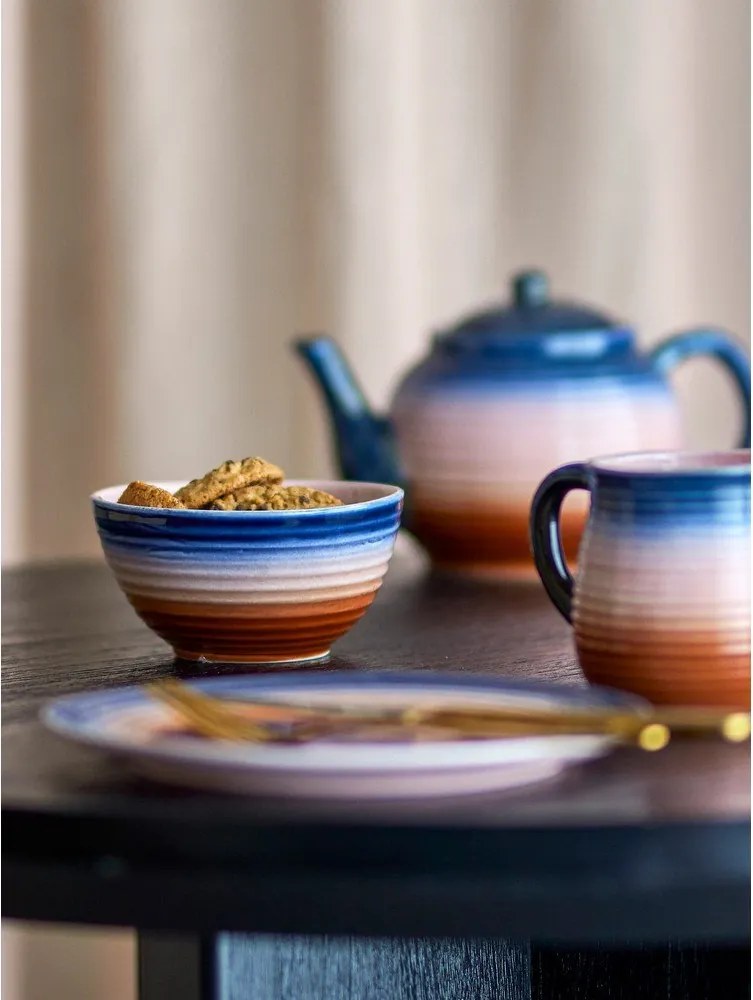 Boluri mici albastre/portocalii 4 buc. pentru supă din ceramică 350 ml Tatum – Bloomingville