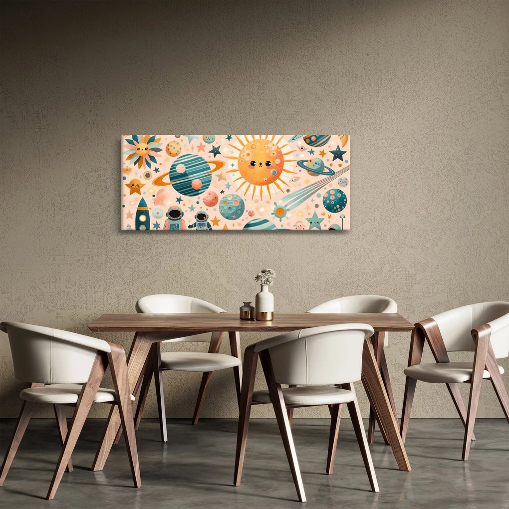 Tablou - Fragmente din spațiu (120x50 cm)