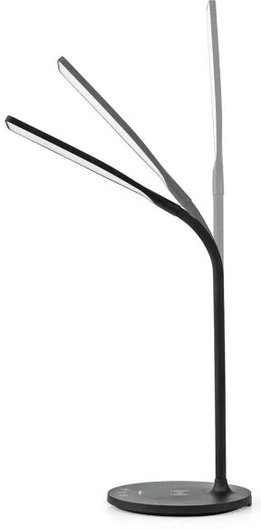 Lampă dimabilă cu funcție de încărcare fără fir Nedis LTLGQ4M2BK Qi LED/5,5W/230V 2700-6500K