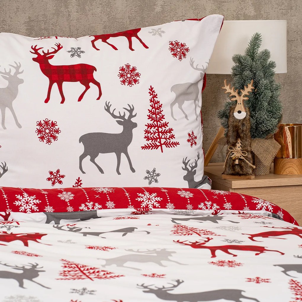 Lenjerie de pat din bumbac 4Home Snow, 140 x 220 cm, 70 x 90 cm