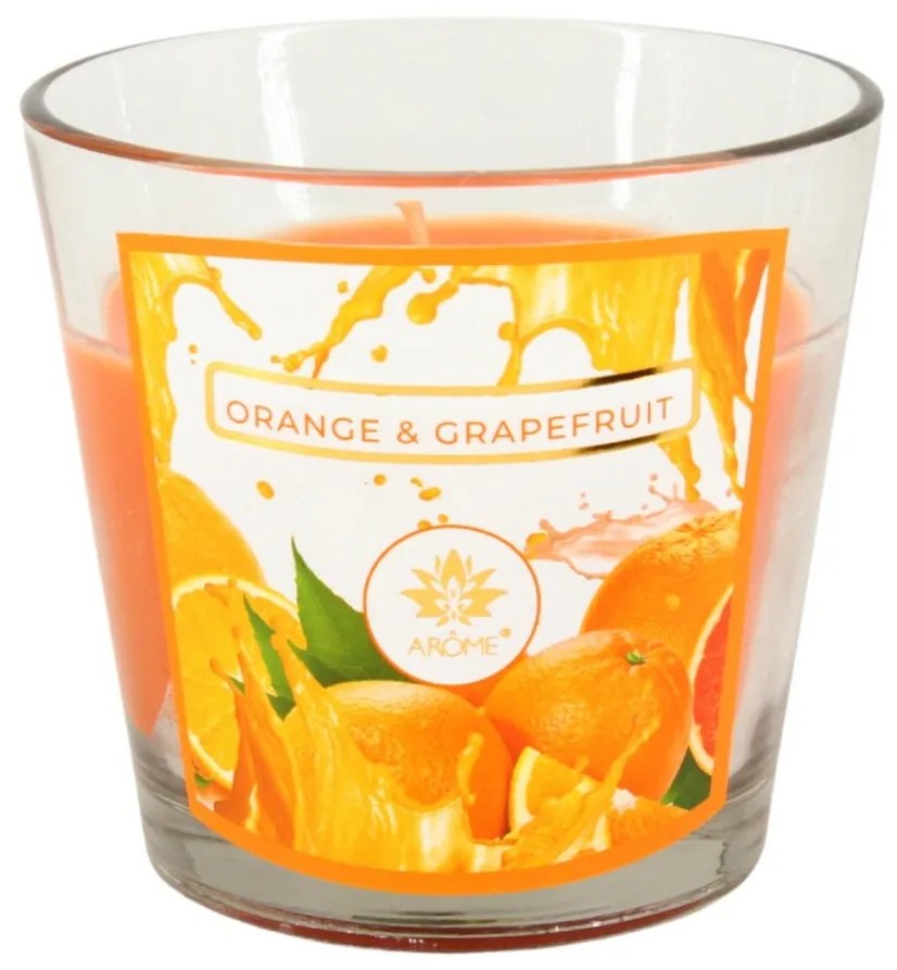 Lumânare parfumată Arome Orange & Grapefruit, 120 g