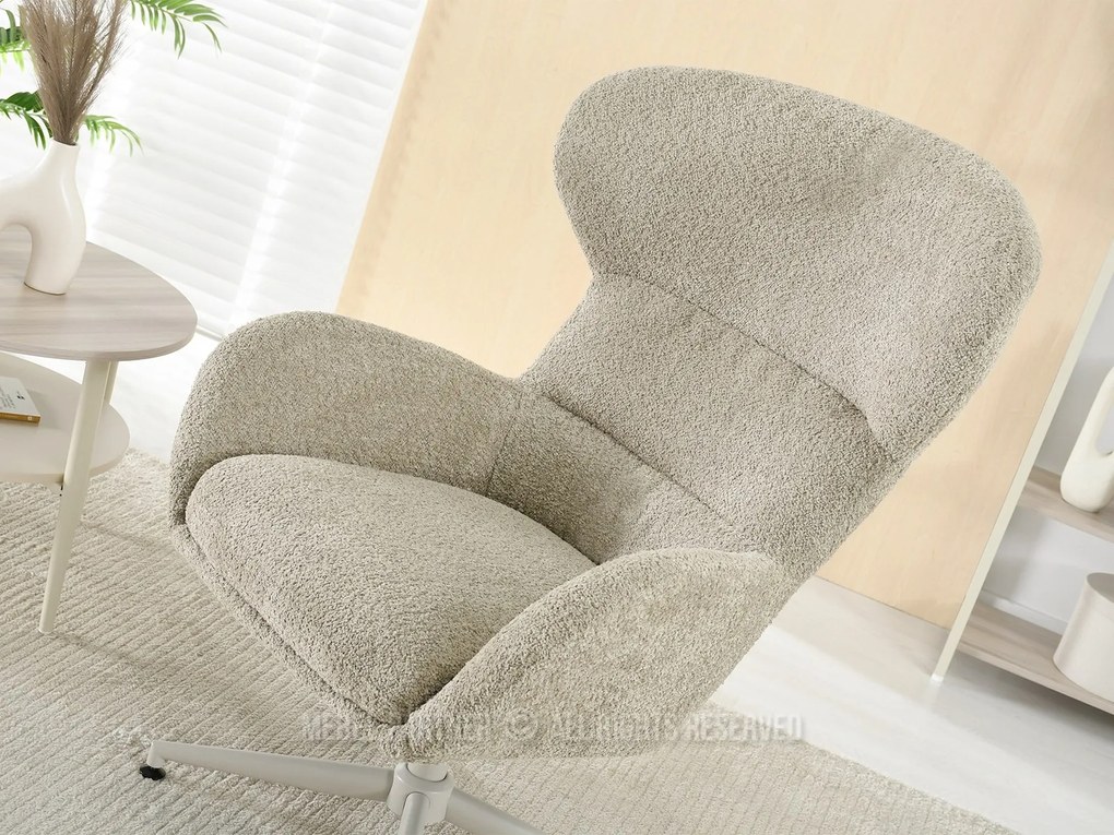Fotoliu Trudy (bej + crem). Promo -13%. 1110434