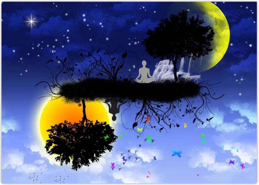 Tablou - Reflecția echilbrului (70x50 cm)