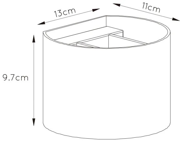 Aplică LED Lucide 09218/04/97 XIO 1xG9/4W/230V maro