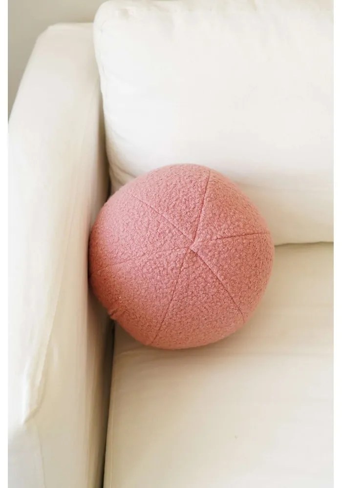 Pernă decorativă din material bouclé ø 25 cm Top – Mioli Decor