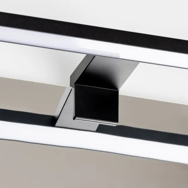 Aigostar - Lampă LED pentru oglindă de baie, 8W, 230V, 4000K, 40 cm, IP44, neagră