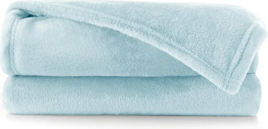 Pătură din microfibră DecoKing Mic, 160 x 210 cm, albastru deschis