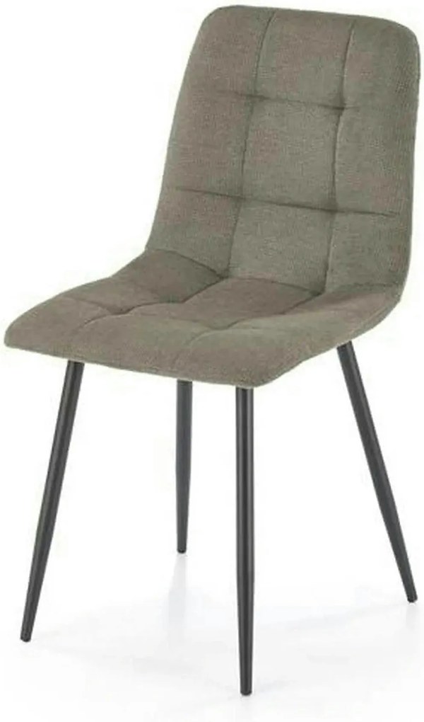 Scaun K560, verde/negru, stofa clasica/metal, 45x53x88 cm