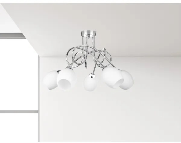 Lustră aplicată TWIST WHITE 5xE14/40W/230V