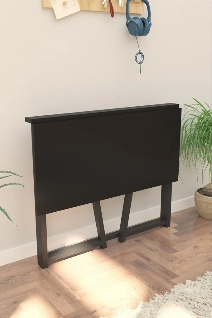 Birou pliabil cu cadru metalic Util Homs 80 x 50 x 75 cm,negru