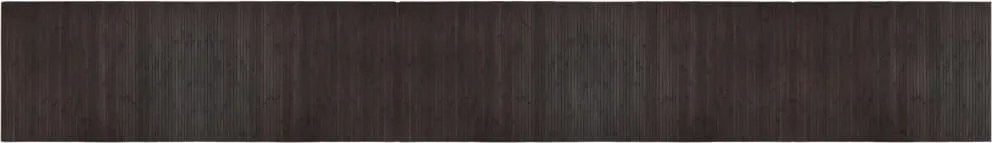 vidaXL Covor dreptunghiular, maro închis, 70x500 cm, bambus