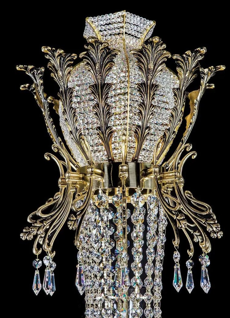 Candelabru XXL cu 21 brate Cristal Bohemia Exclusive SIRAEL