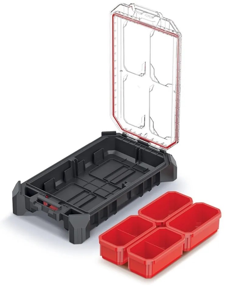 Organizator C, 36,8 cm, jos cu cutii, negru