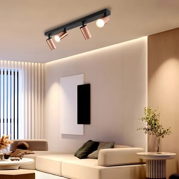 Immax 08303L - Lampă spot PUNTO 4xGU10/9W/230V aur roz