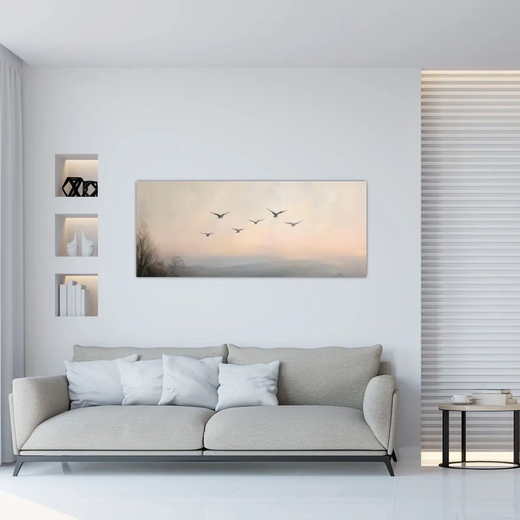 Tablou - Stol de păsări (120x50 cm)