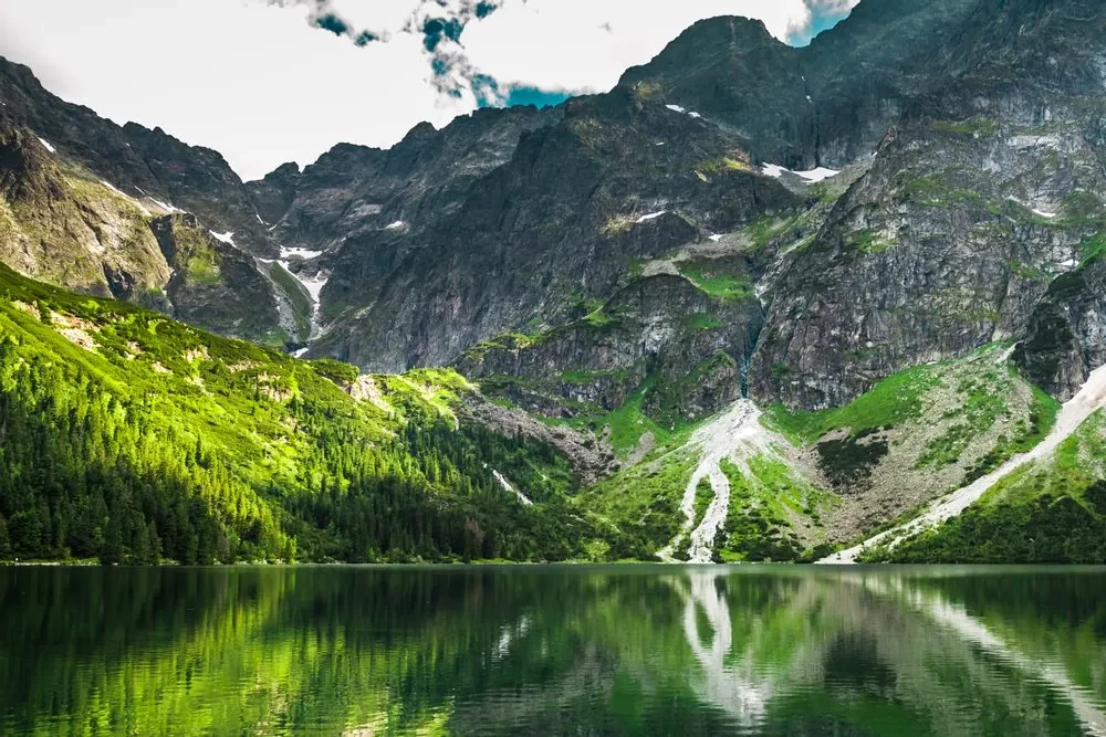 Tablou ochiul mării în munții Tatra