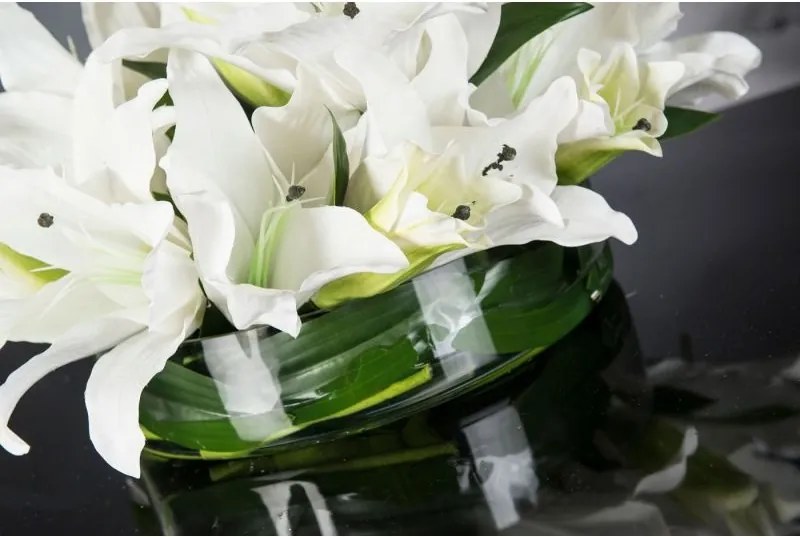 Aranjament floral design LUX ETERNITY ROUND LILIUM