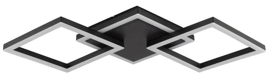 Brilliant - Plafonieră LED JORVIC LED/21W/230V 28x61,5 cm neagră
