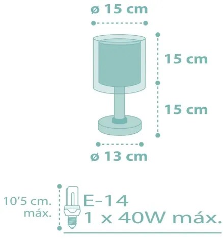 Dalber 41001H - Lampă copii DOTS 1xE14/40W/230V