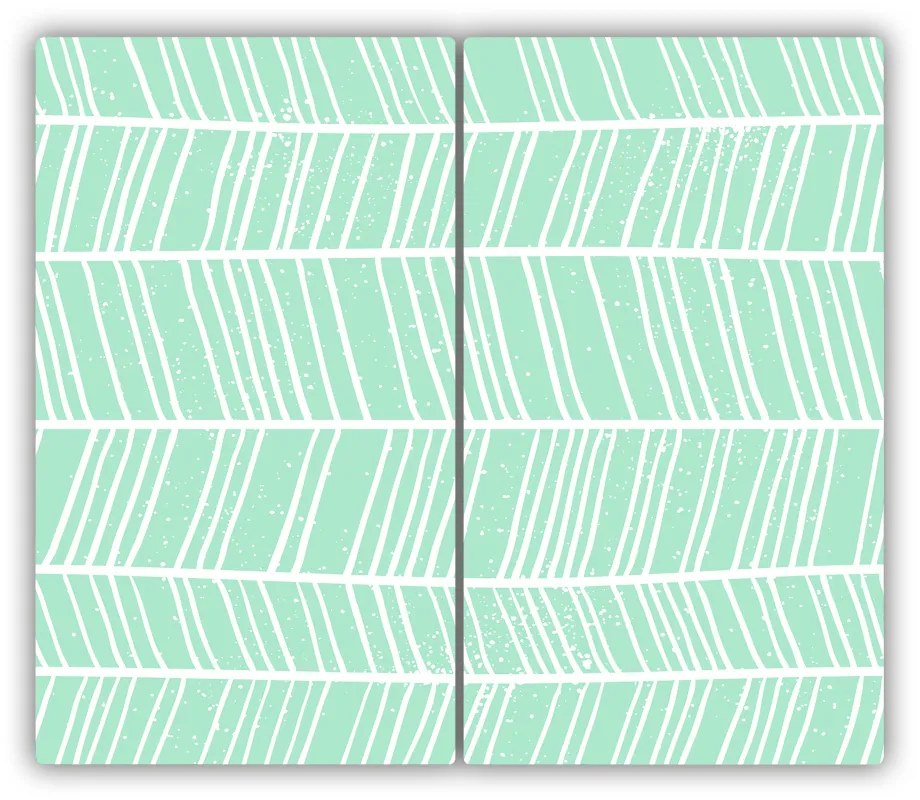 Tocator din sticla herringbone