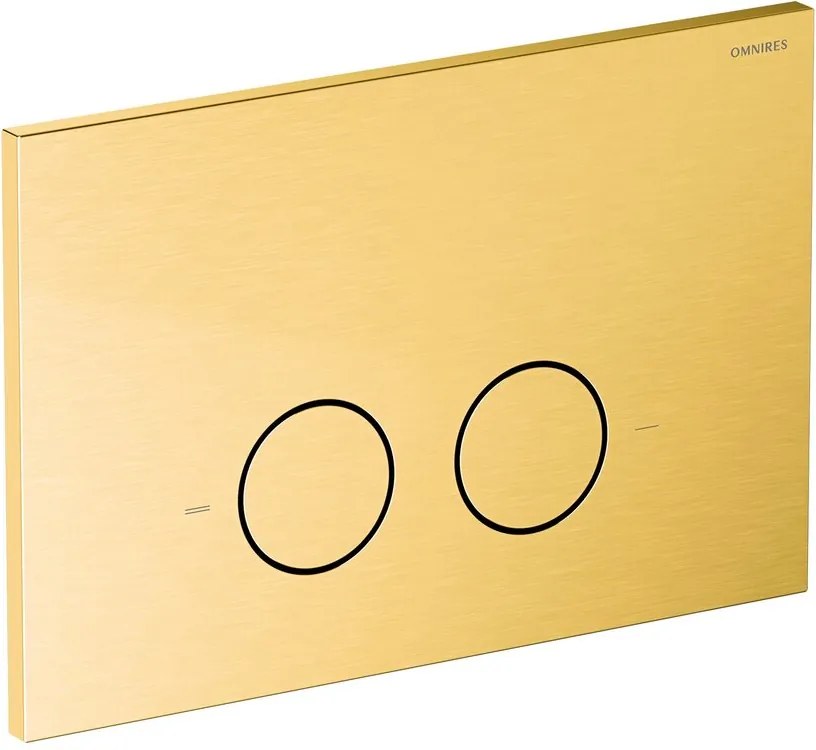 Clapeta de actionare Omnires Steel-R45 finisaj auriu periat