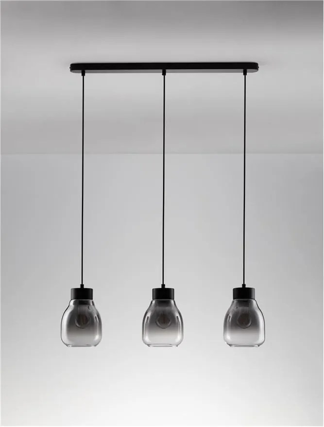 Lustra cu 3 pendule design modern Blaku