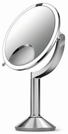 Simplehuman Oglindă reîncărcabilă Sensor Triodiametru 20 cm , oțel inoxidabil