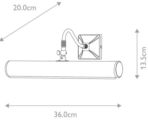Corp de iluminat pentru tablouri PICTURE 2xE14/40W/230V auriu Elstead PL1-20-PB