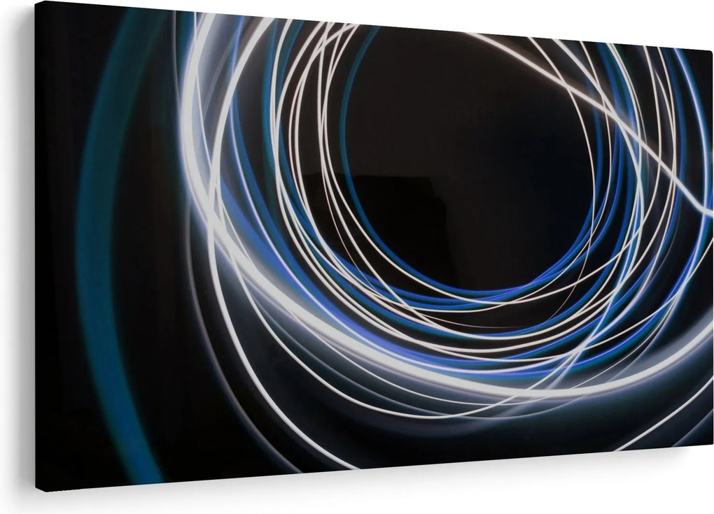 Tabloul cu linii albastre (90x60 cm)
