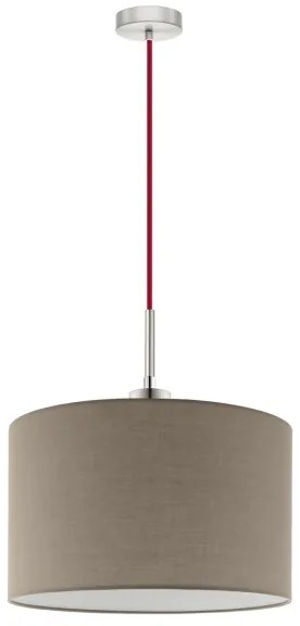 Lustră LED pe cablu Eglo TUNJA 1xE27/60W/230V taupe